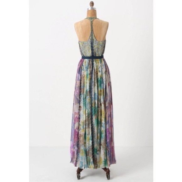 NEW Byron Lars Wilderflora Patchwork Maxi Dress 4 - Picture 6 of 8